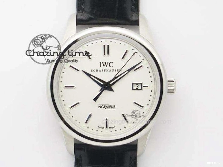 MIROTIME 0310 Mark XVIII IW327002 SS Mk Maker Best Edition White Dial On Black Leather Strap A SunProtective 7298